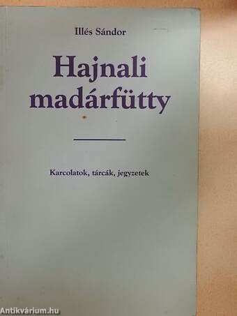 Hajnali madárfütty