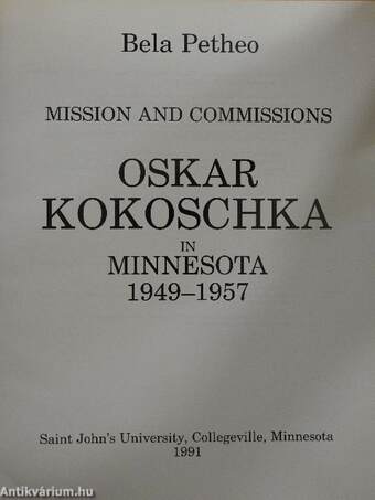 Oskar Kokoschka in Minnesota 1949-1957