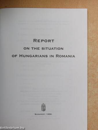 Report on the Situation of Hungarians in Romania