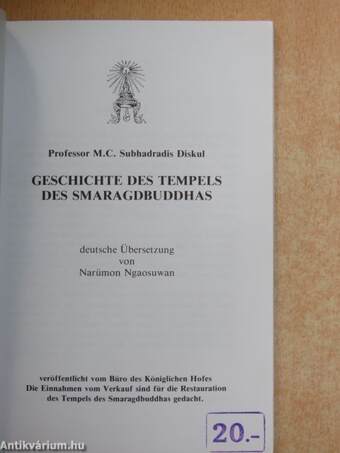 Geschichte des Tempels des Smaragdbuddhas