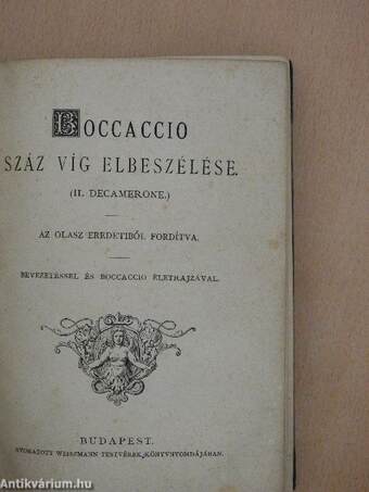 Boccaccio száz víg elbeszélése I-II.