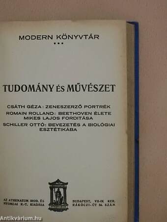 Tudomány és művészet IV.