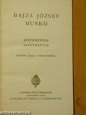 Bajza József munkái