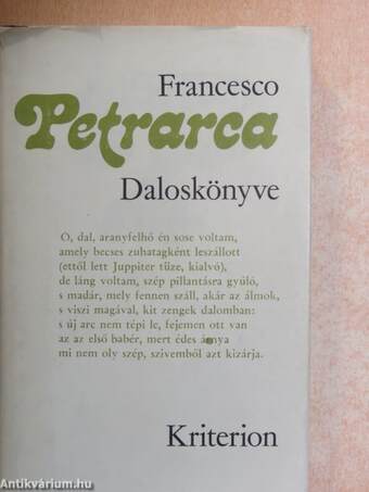 Francesco Petrarca daloskönyve