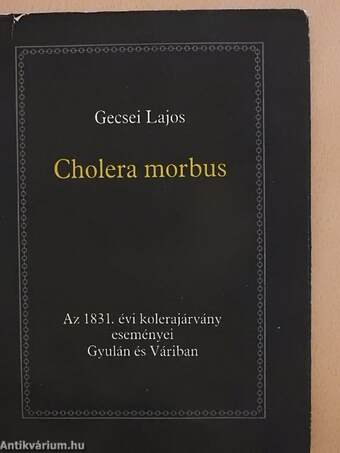Cholera morbus