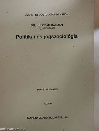 Politikai és jogszociológia