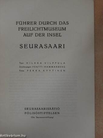 Führer durch das Freilichtmuseum auf der Insel Seurasaari