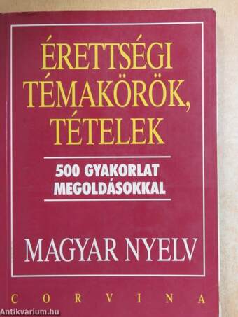 Érettségi témakörök, tételek - Magyar nyelv