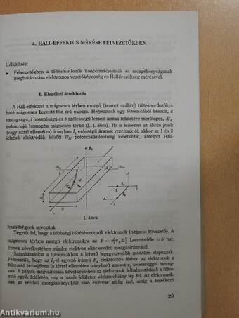 III. éves fizikai laboratóriumi gyakorlatok