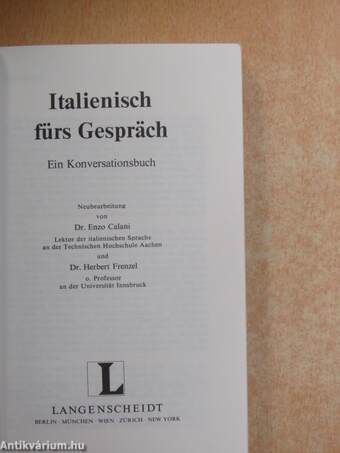 Langenscheidt Italienisch fürs Gespräch