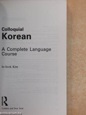 Colloquial Korean