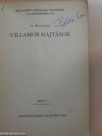 Villamos hajtások