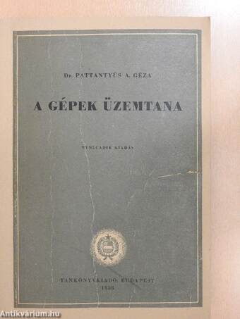 A gépek üzemtana