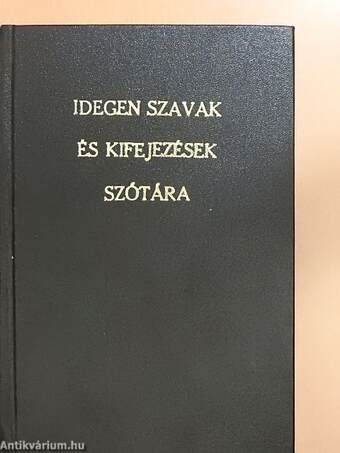 Idegen szavak és kifejezések szótára