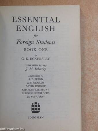 Essential English for Foreign Students 1. - Student's Book