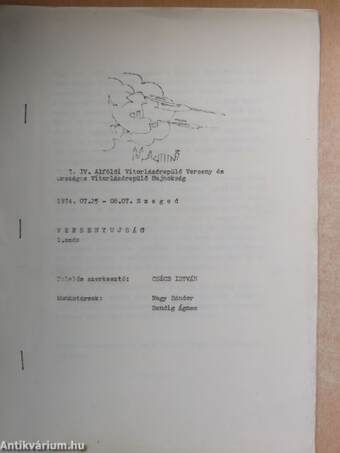 MHSZ. IV. Alföldi Vitorlázórepülő Verseny és Országos Vitorlázórepülő Bajnokság 1-2.