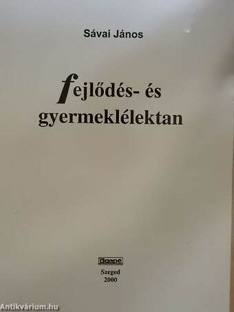 Fejlődés- és gyermeklélektan