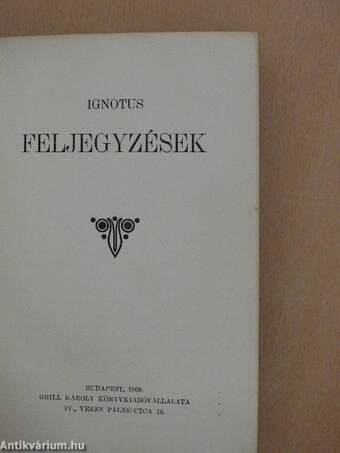 Feljegyzések