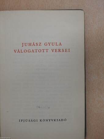 Juhász Gyula válogatott versei