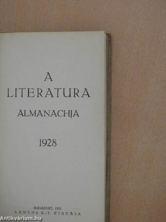 A Literatura almanachja 1928