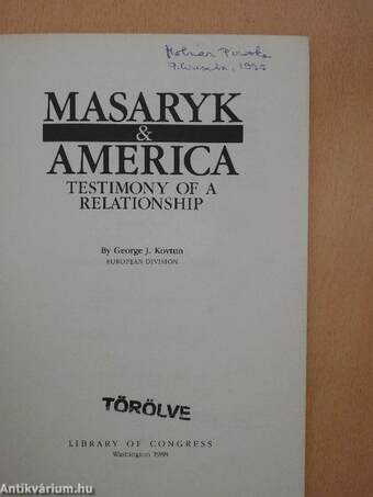 Masaryk & America