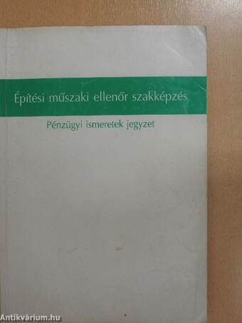 Építési műszaki ellenőr szakképzés