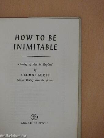 How to be Inimitable