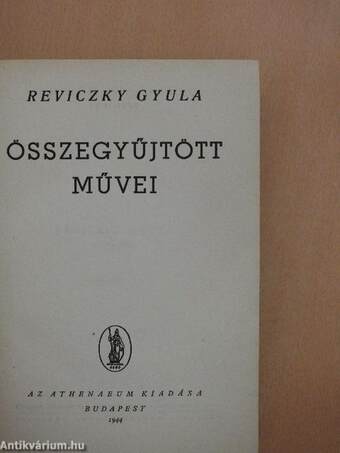 Reviczky Gyula összegyűjtött művei