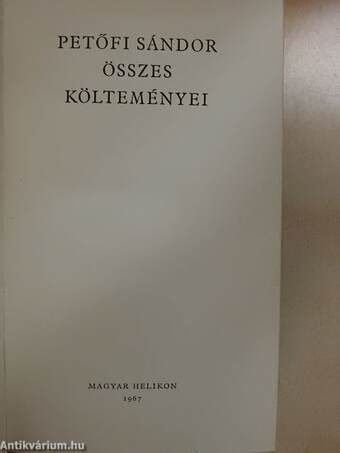 Petőfi Sándor összes költeményei