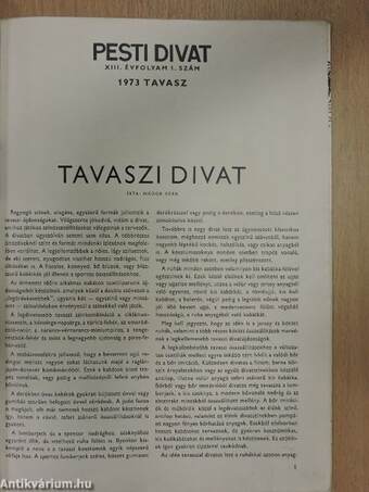 Pesti Divat 1973. tavasz