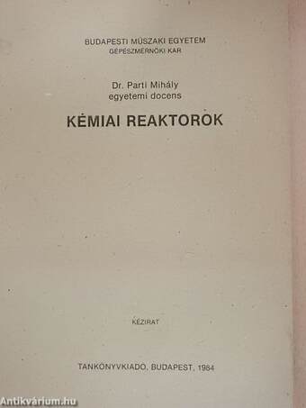 Kémiai reaktorok