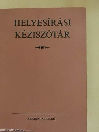 Helyesírási kéziszótár