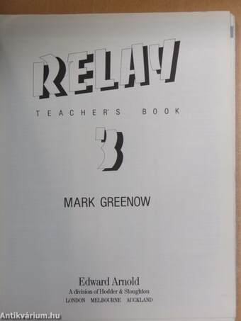 Relay 3. - Teacher's Book