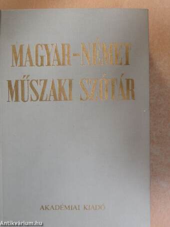 Magyar-német műszaki szótár