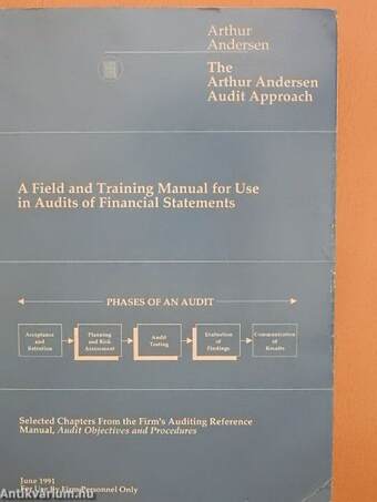 A Field and Training Manual for Use in Audits of Financial Statements