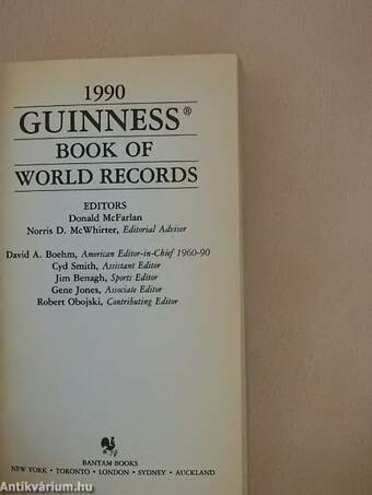 Guinness Book of World Records 1990