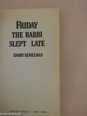 Friday The Rabbi Slept Late