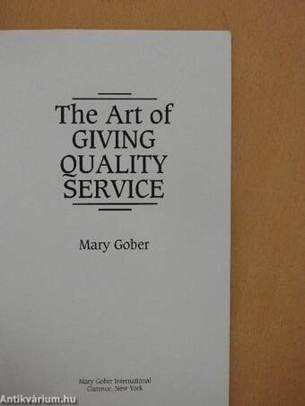 The Art of Giving Quality Service