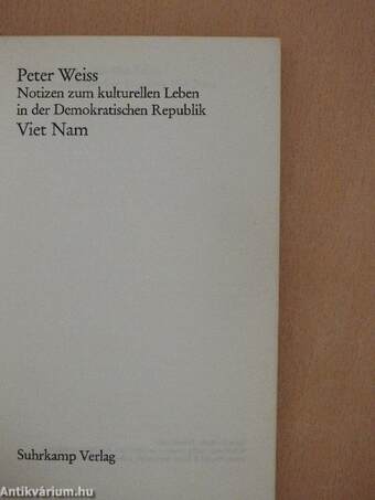 Notizen zum kulturellen Leben in der Demokratischen Republik Viet Nam