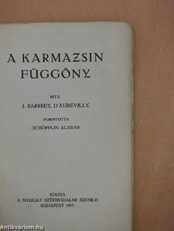 A karmazsin függöny