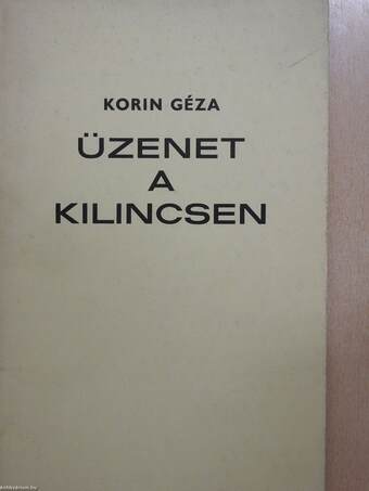 Üzenet a kilincsen (dedikált, számozott példány)