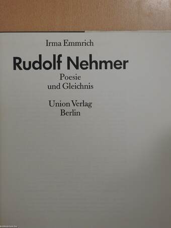 Rudolf Nehmer (dedikált példány)