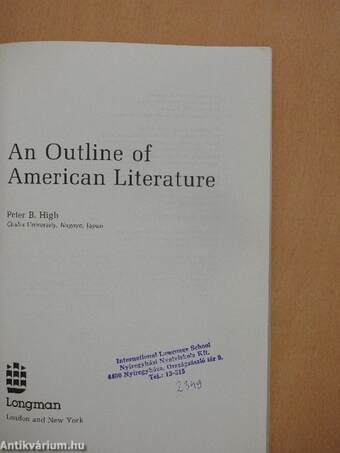 An Outline of American Literature