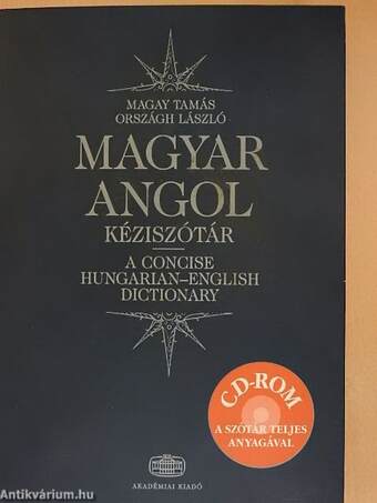 Magyar-angol kéziszótár