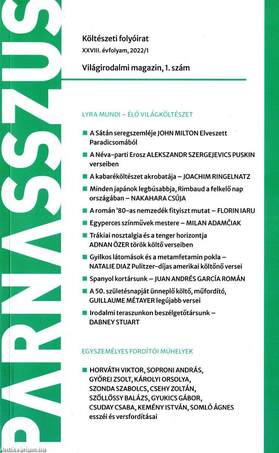 Parnasszus költészeti folyóirat 2022. tavasz