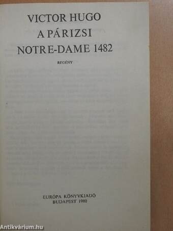 A párizsi Notre-Dame 1482