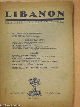 Libanon 1936. május-június