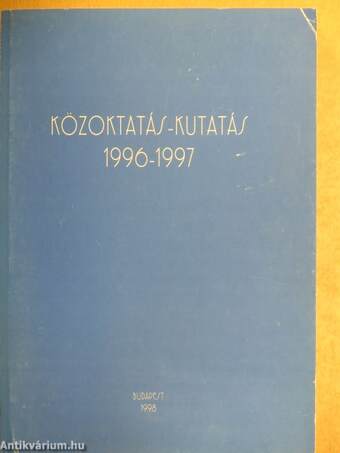 Közoktatás-kutatás 1996-1997