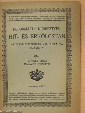 Református keresztyén hit- és erkölcstan