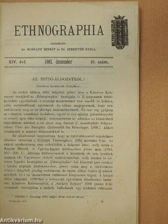 Ethnographia 1903. deczember